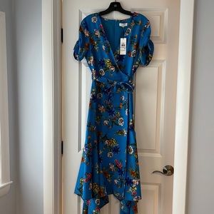 NWT Calvin Klein Faux Wrap Midi dress